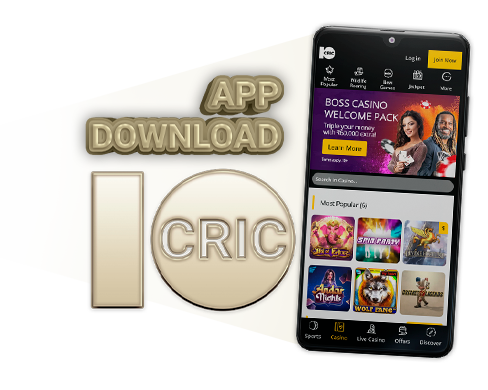 Cell phone with 10Cric casino app