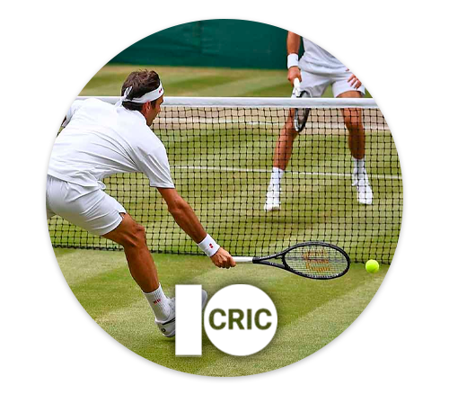 Sports match tennis and 10cric logo