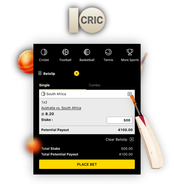 To bet on cricket in 10cric you need to follow a few simple steps